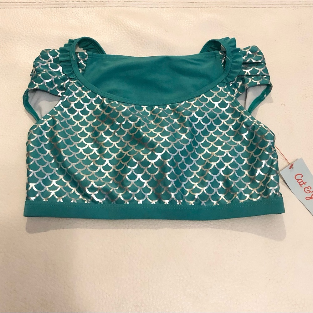 Girls' Wild Sea Bikini Set - Cat & Jack Turquoise XXL (18)
